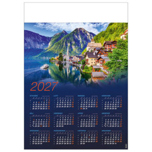 Kalendarz jednoplanszowy A1 HALLSTATT